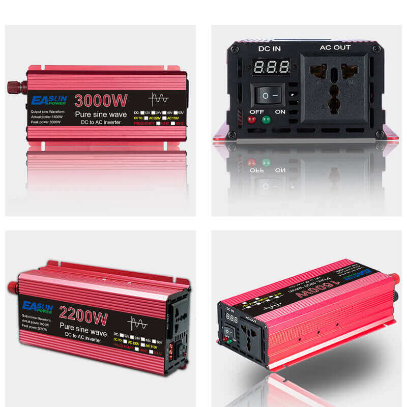 EASUN POWER 1000W/1600W/2200W/3000W DC 12V/24V to AC 220V Pure Sine Wave Inverter