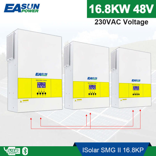 EASUN POWER 16.8KW 48V MPPT Solar Inverter with WiFi PV Power 5500W