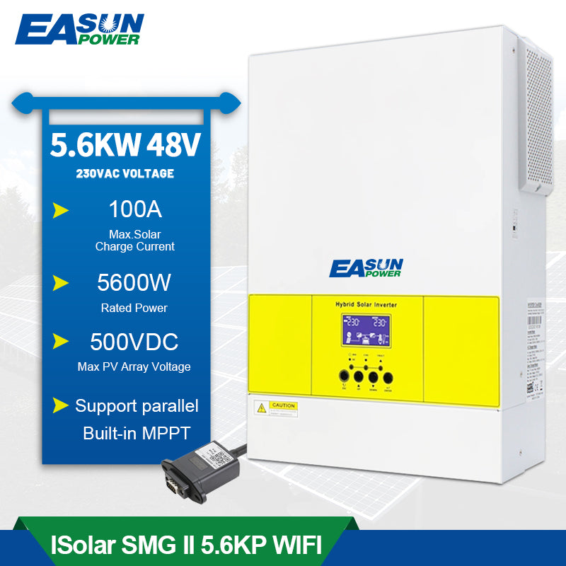 EASUN POWER 5.6KW 48V MPPT Solar Inverter with WiFi PV Power 5500W