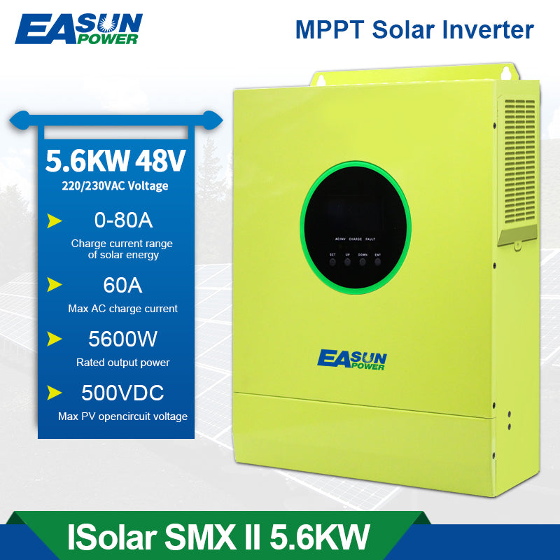 EASUN POWER 5.6KW 48V MPPT Solar Inverter with WiFi PV Power 6000W