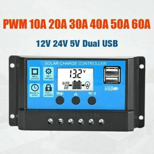 EASUN POWER 10A 20A 30A 40A 50A 60A PWM Solar Charge Controller