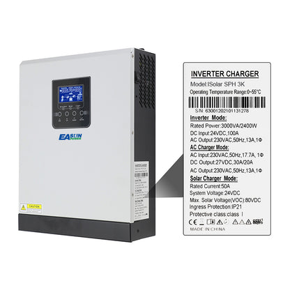 EASUN POWER 3KVA 24V PWM Solar Inverter PV Power 1200W